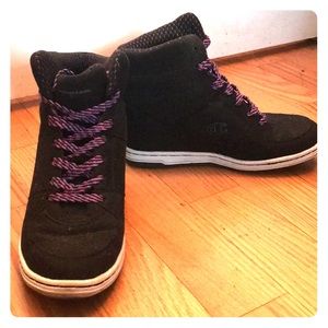 Champion Black High-Top Wedged Sneakers
